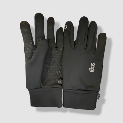 180S Men's Stretch Gloves Black Touchscreen Running Athletic Winter Size S