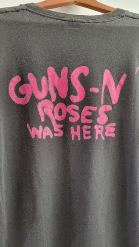 Guns N Roses Original 1987 Tour T Shirt Appetite for Destruction Gurney GNR XL R - Picture 6 of 8