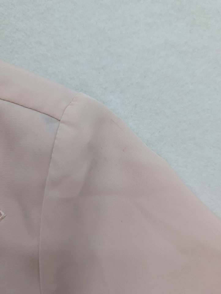 Laura Scott Women's Top Blouse Size 24W Pink Short Sleeve Eyelet Button-Up - Image 3 of 4