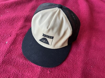 Poler Summit Trucker Skate Surf Hat In Tan Black O/S Adjustable
