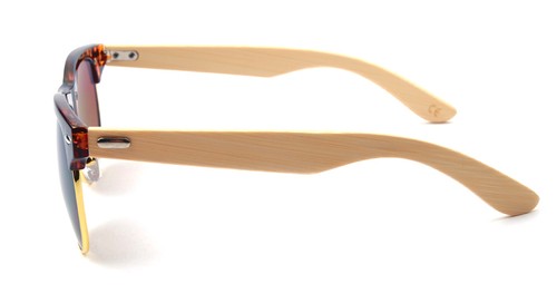 Unisex ClubMaster Bamboo Wooden Glasses High Quality Sunglasses - Picture 19 of 19
