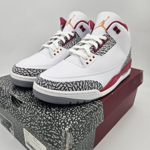Taglia 11,5 - Jordan 3 Retro Mid Rosso Cardinale IN MANO RTS - Foto 7 di 16