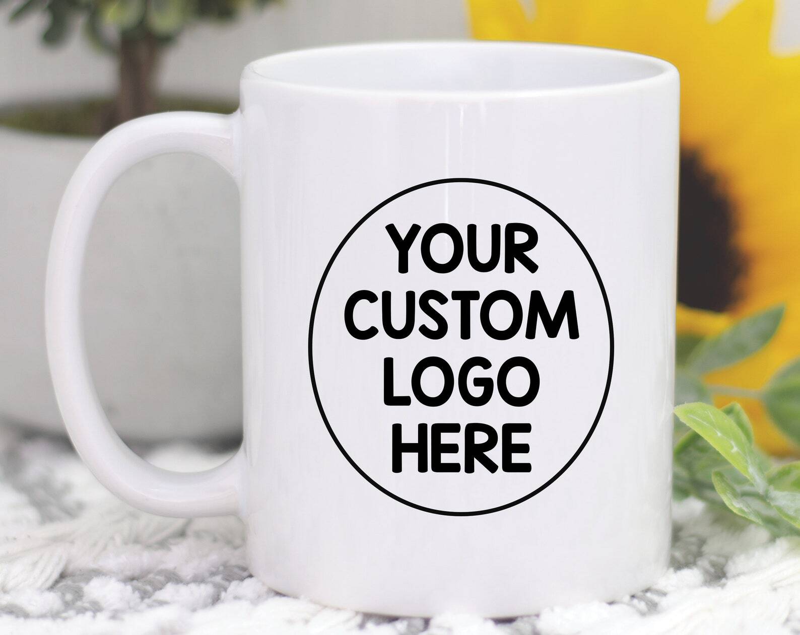 Personalized Coffee Mug with Your Logo - Custom Company Gift