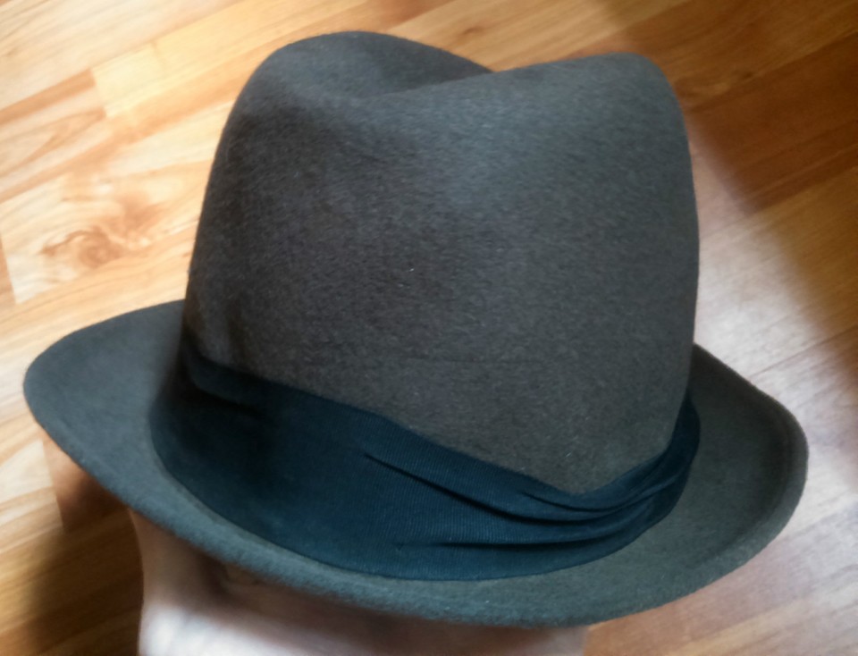 A genuine Tonak fedora from 1950s Czechoslovakia — a real vintage hat with Eastern European provenance, not a costume store knockoff.