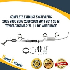 Complete Exhaust System Fits 2005-2012 Toyota Tacoma 2.7L | 110" Wheelbase