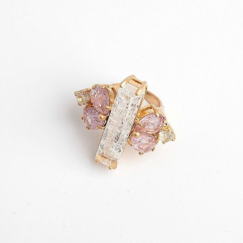 Banana Republic Quartz crystal Ring Amethyst Clear - Picture 3 of 3
