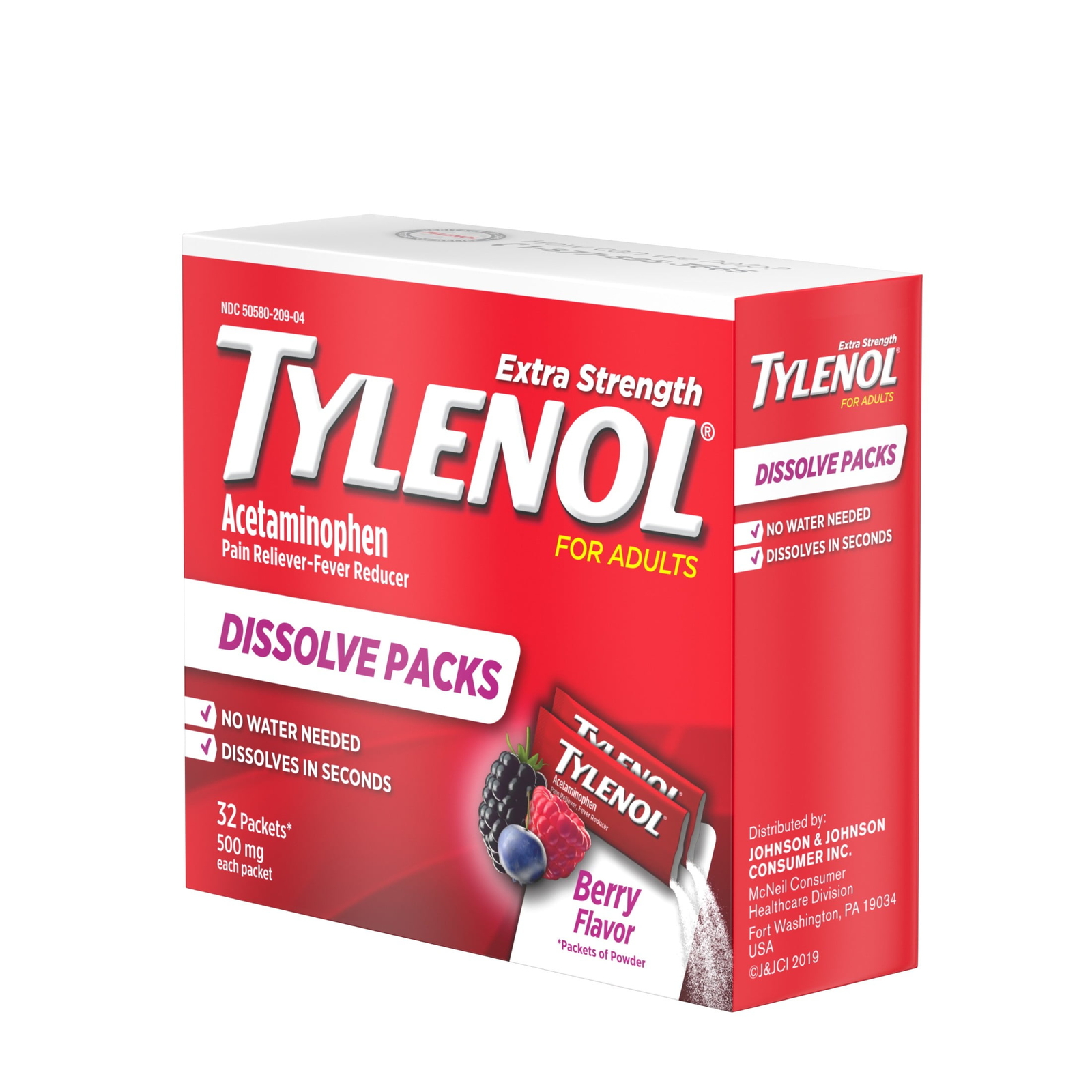 Tylenol Extra Strength Dissolve Packs with Acetaminophen, Berry, 32 ct 300450415325 eBay