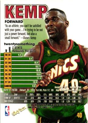 1997-98 SkyBox Z-Force #40 Shawn Kemp | eBay