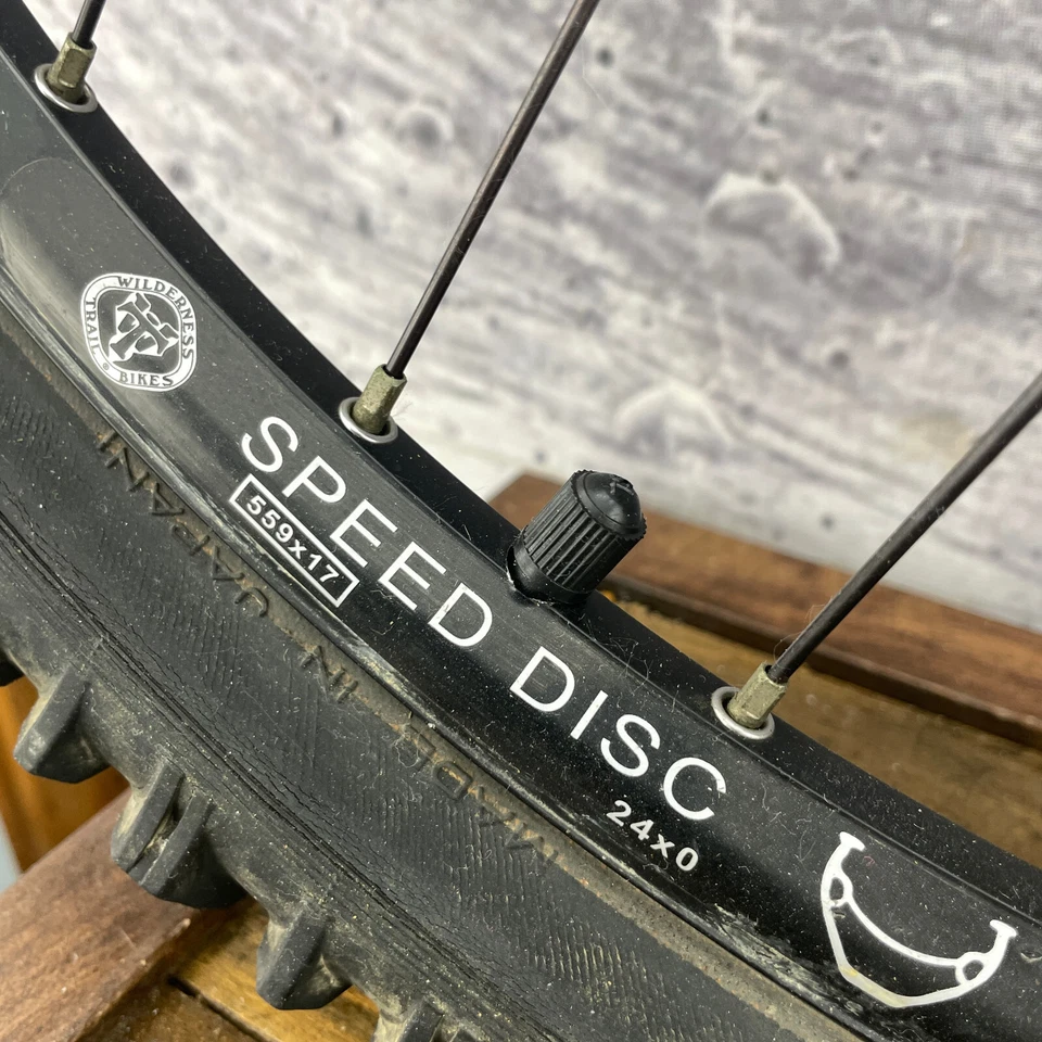 Vintage WTB Speed Disc 26 in Wheel Set Disc QR Mountain Shimano Cassette 135 - Image 4 of 4