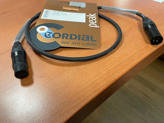 Cordial CPM 1 FM Mikrofonkabel Neutrik XLR male/female, 1 Meter schwarz - Bild 5