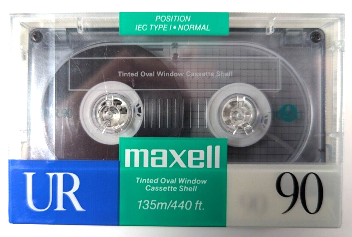 Maxwell UR90 minute Blank Audio Cassette Tape Normal Bias NEW SEALED