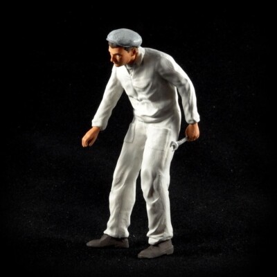 Mechaniker, weißer Overall 1:18 Figurenmanufaktur