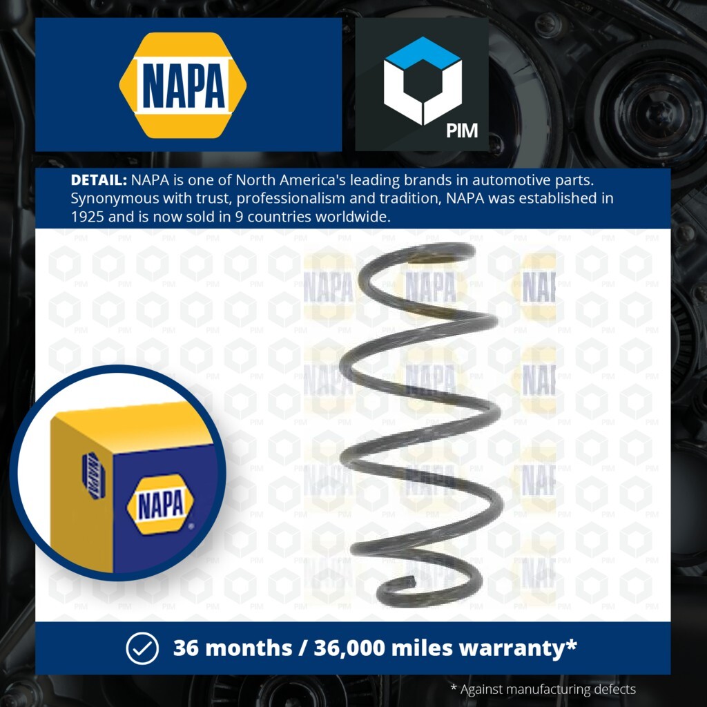 Coil Spring Front Fits Citroën BERLINGO NAPA NCS1064 Replace Gs7169f ...