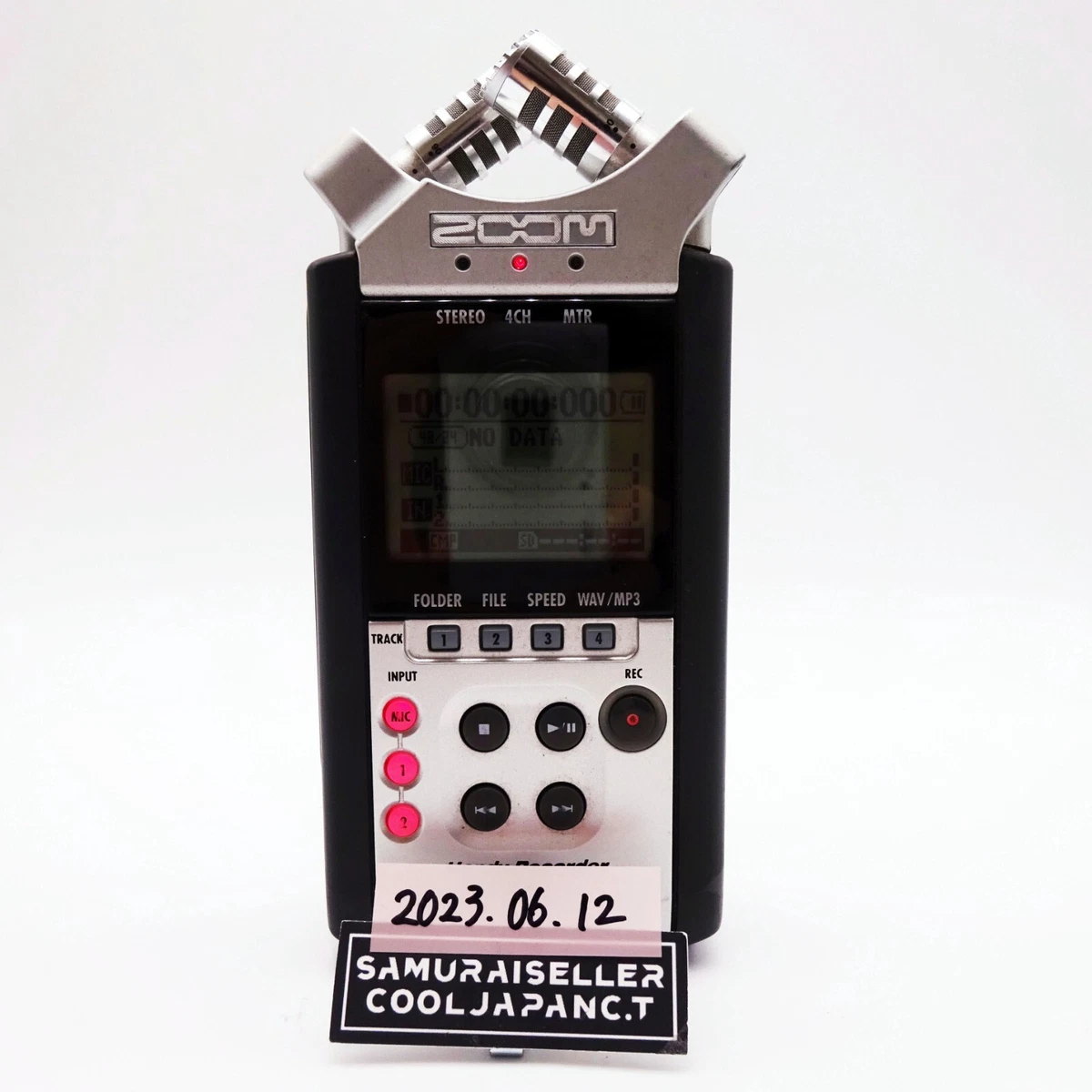 Zoom H4n Handy Recorder Digital Handheld Portable Black Silver