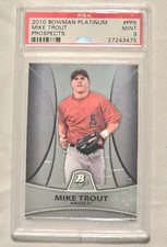 2010 Bowman Platinum - Prospects Mike Trout #PP5 (RC) LA Angels PSA 9 Mint