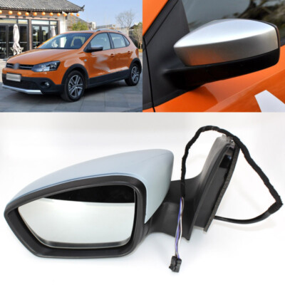5Pins Power Adjusted Power Heated Driver Side View Mirror For VW Polo 2011-2013
