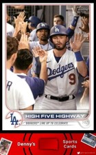2022 Topps #505 High Five Highway CC, CL Los Angeles Dodgers Baseball Card