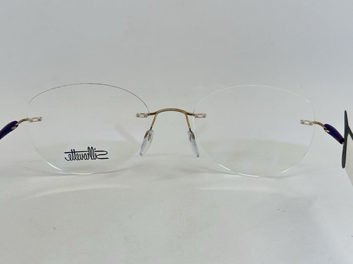 NEW Silhouette 5500 BB 7530 Gold Plumb 53.19.140 Colorwave Eyeglasses Frames - Picture 12 of 14