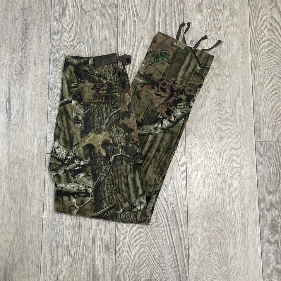 Cabela's Break Up Infinity Camo Cargo Pants Kids 16 Red Outdoor Hunting 28x29 - Image 4 of 4