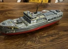VINTAGE TIN LITHOGRAPH WINDUP WWII GLACIER GB4 BOAT GUN SHIP TOY BANDAI JAPAN