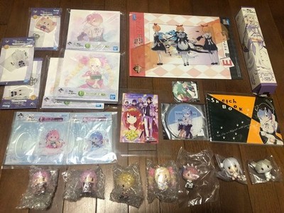 Re:Zero Goods Lot Collectibles Posters Figures Acrylic Stands Authentic