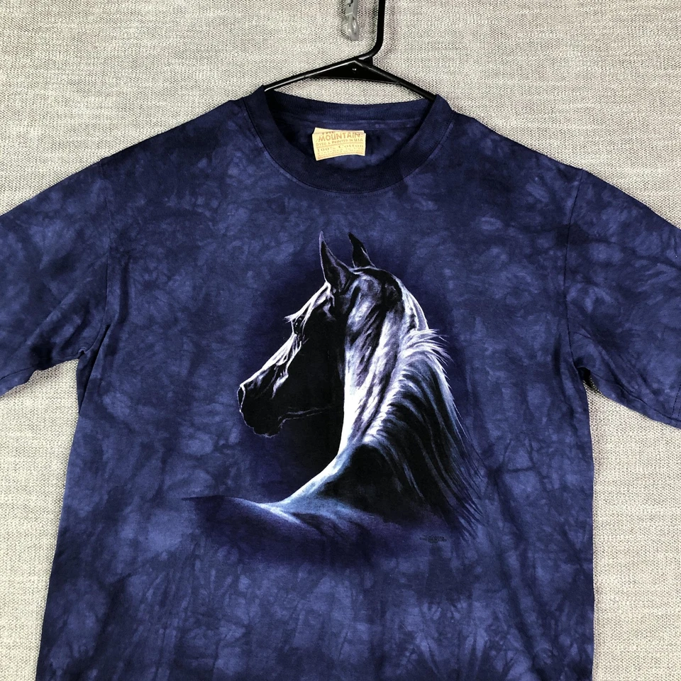 Футболка The Mountain для мальчиков молодежная размер XL галстук краситель лошадь графика животное искусство футболка США хлопок - Изображение 2 из 4