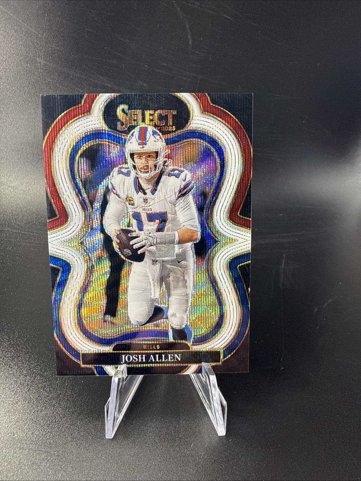 2025 Panini Select - Suite Level Josh Allen #386 Tri-Color Prizm /199
