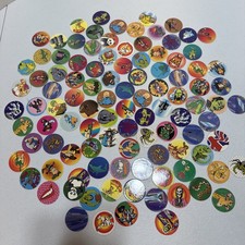 Pogs Vintage 90's Lot 100 Assorted Milk Caps Lot POG7