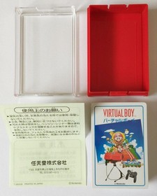 Nintendo Trump Playing Cards Virtual Boy VB Mario's Tennis Novelty [Unopend]
