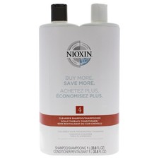 "System 4 Duo by Nioxin for Unisex - 2 Pc 33.8oz Shampoo, 33.8oz Conditioner"