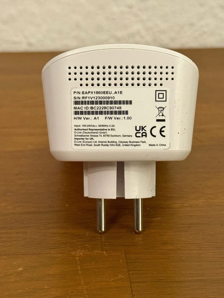 D-Link DAP-X1860 AX1800 Mesh Wi-Fi 6 Range Extender - Weiß - Bild 4 von 4