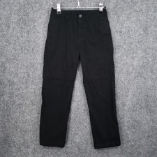 Polo Ralph Lauren Pants Boys 8 Black Low Rise Straight Leg Flat Front Trouser