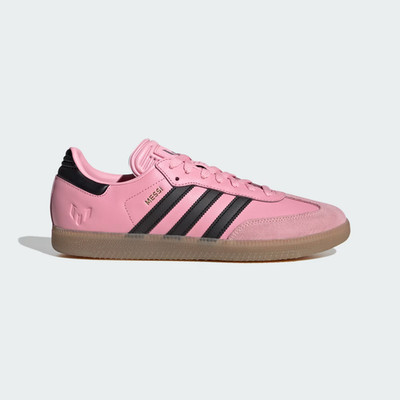 Adidas Originals Samba Messi Stiefel in Light Pink/Core Black/Gum