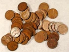55 EARLY DATE LINCOLN CENTS GOOD TO VF  1C Coins TUBED see description
