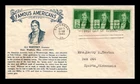 US COVER ELI WHITNEY FAMOUS AMERICANS FDC SCOTT 889 THERMOGRAPHED CACHET
