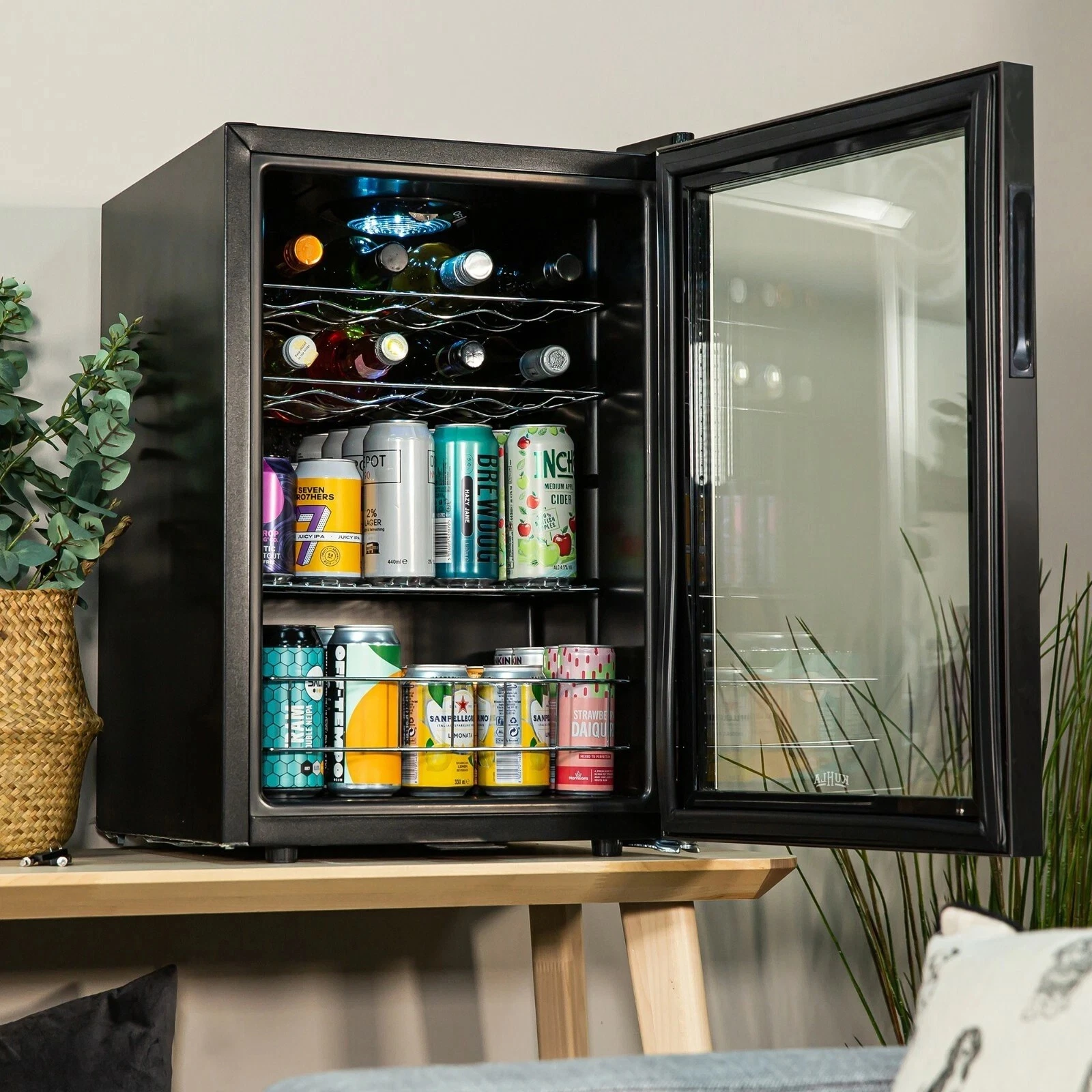 Kuhla Drinks Mini Fridge 62L Table Top Wine & Drink Cooler with Lock KBC2B Black
Opens in a new wind
