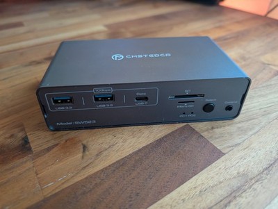 CMSTEDCD SW523 Dual Monitor Switch Dockingstation, Displayport + USB C