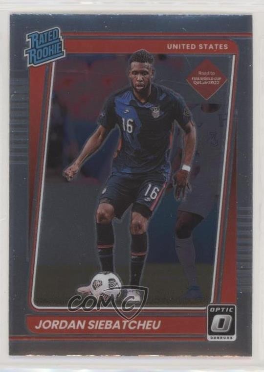 2021 Panini Donruss Road to Qatar Rated Rookie Optic Jordan Siebatcheu #194 g0d