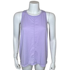 Title Nine Womens Tank Top L Sleeveless Athletic Tennis Running Purple 430999