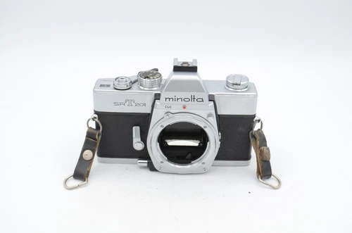Minolta SRT 201 35mm Camera Body, Chrome