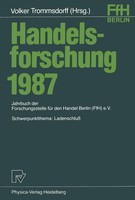 Handelsforschung 1987 Volker Trommsdorff