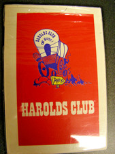 Spielkarten  Casino  HAROLDS CLUB RENO aus den 80er Jahren