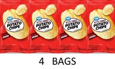Great Value Kettle Cooked Original Snack Potato Chips 8 oz Bag - 4 BAGS