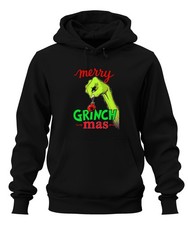 merry GRINCH mas grinch di Natale divertente palla di Natale regalo unisex felpa con cappuccio 