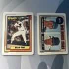 1993 Hamilton Collection Nolan Ryan 1972/1969 Topps Porcelain rookie card  COA