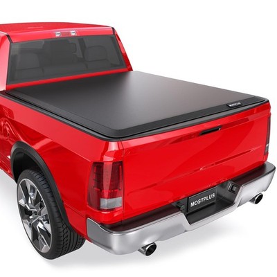 MOSTPLUS M44308W Roll-Up Soft Vinyl Truck Bed Tonneau Cover Compatible for 2005-
