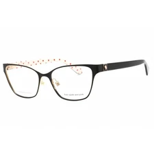 Kate Spade Women's Eyeglasses Gold Black Metal Cat Eye Shape Frame IVIE 0RHL 00