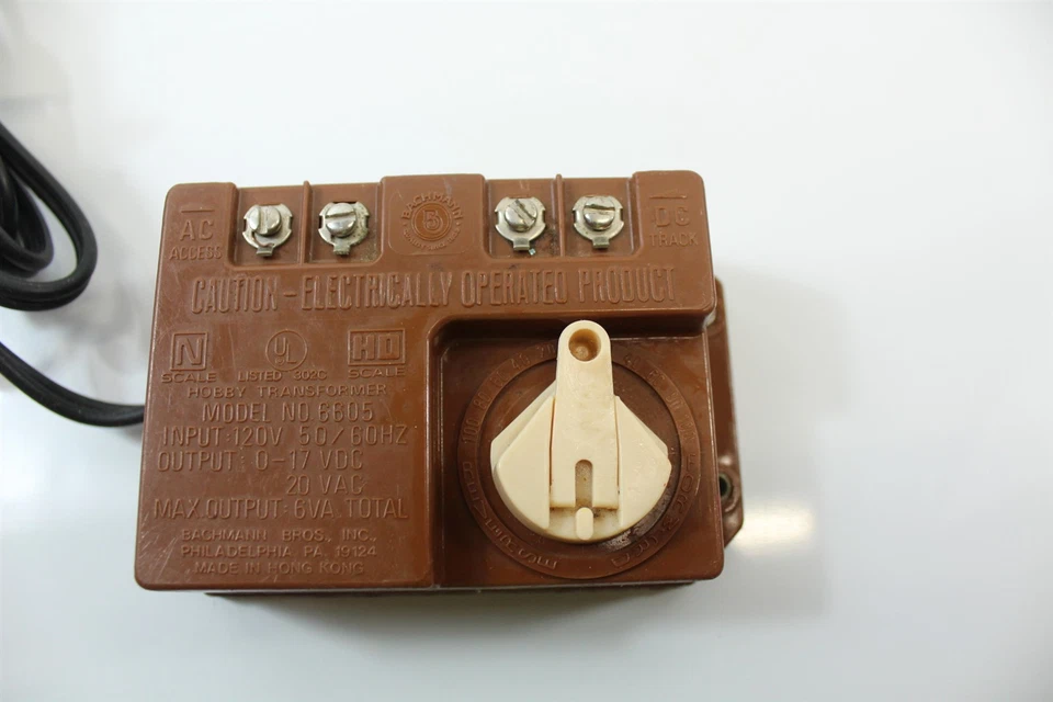 Controlador Eléctrico Bachmann Vintage Modelo #6605 CA y CC 120V Repuesto Foto 3 de 4