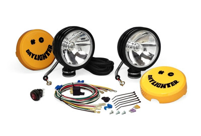 KC Hilites 6 Daylighter Halogen Pair System Spot Beam Pattern 100W Black 238