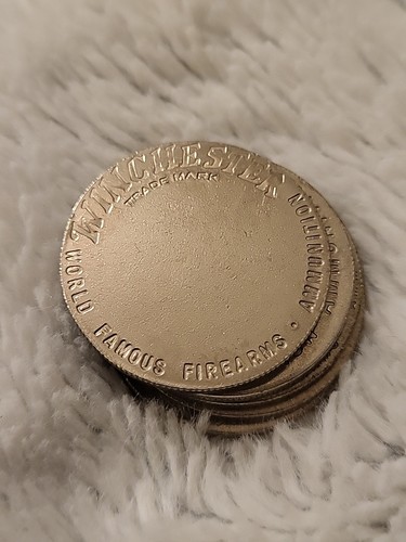 WINCHESTER AMMUNITION WESTERN TOKEN EXHIBITION SHOOTING SHOW TARGET COIN, QTY